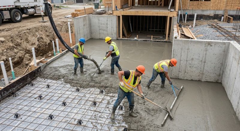 Basement Concrete Installation in Henry County, KY