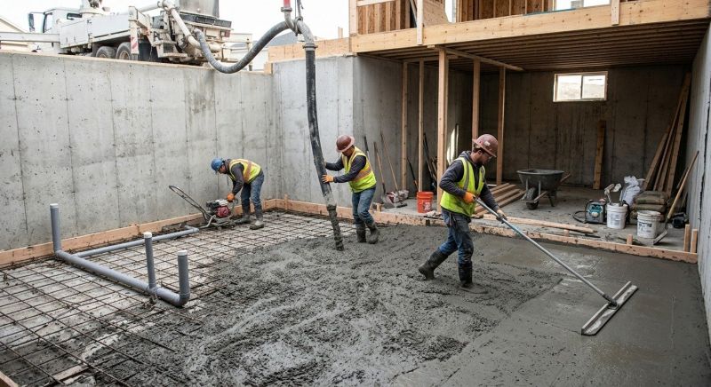 Basement Concrete Installation in Smithfield, KY