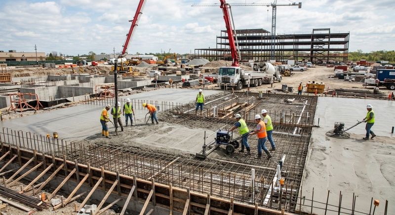 Commercial Slab Construction in Henry County, KY