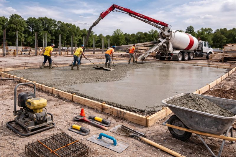 Commercial Slab Construction in New Albany, IN