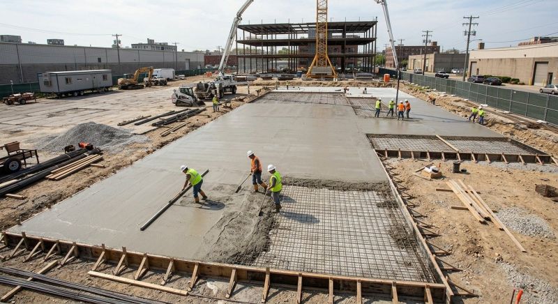 Commercial Slab Construction in Trimble County, KY