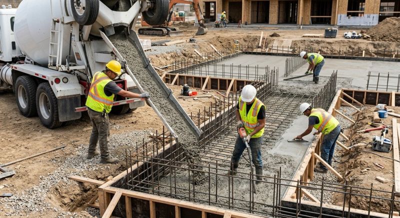 Foundation Wall Pouring in Sellersburg, IN